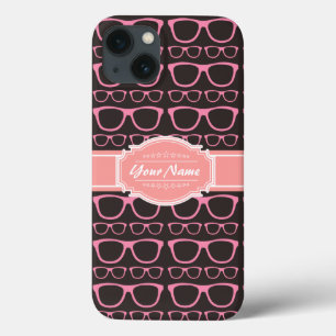 Funda Para iPhone 13 Gafas corales rosadas de nervio personalizadas
