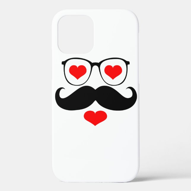 Funda De Case-Mate Para iPhone Gafas de bigote divertidas (Reverso )