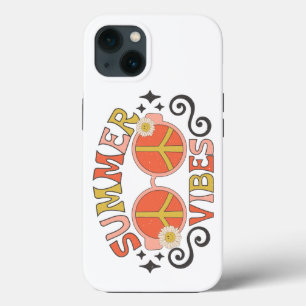 Funda Para iPhone 13 Gafas de sol de verano de Vibes de paz
