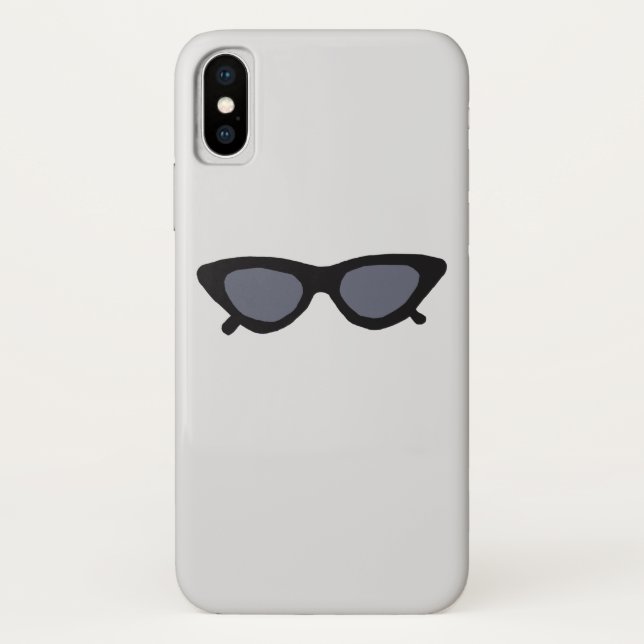 Funda De Case-Mate Para iPhone Gafas de sol elegantes y negras (Reverso)