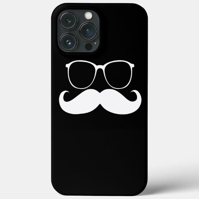 Funda De Case-Mate Para iPhone Gafas divertidas de bigote (Reverso )