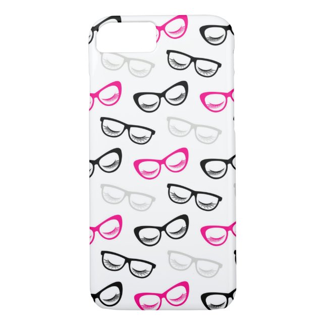 Funda De Case-Mate Para iPhone Gafas rosadas, negras y grises (Reverso)