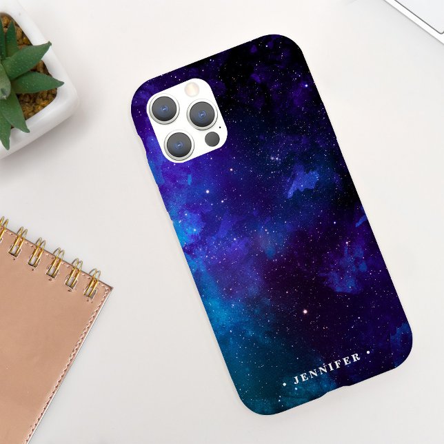 Funda De Case-Mate Para iPhone Galaxia de espacio profundo de Guay con nombre (Subido por el creador)