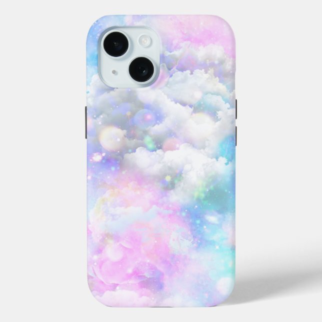Funda De Case-Mate Para iPhone Galaxia en las nubes (Reverso )