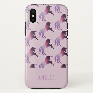 Funda Para iPhone X Galaxia espacial unicornio