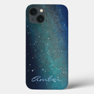 Funda Para iPhone 13 Galaxia Espacio Nebulosa Noche Cielo Personalizado