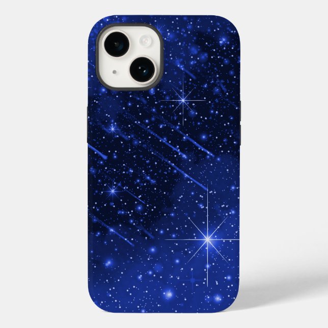 Funda De Case-Mate Para iPhone Galaxia Estrella En Azul (Reverso )