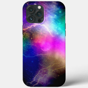 Funda Para iPhone 13 Pro Max Galaxia nebulosa en el espacio ultraterrestre