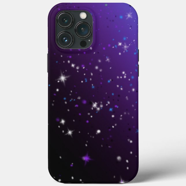 Funda De Case-Mate Para iPhone Galaxia púrpura (Reverso )