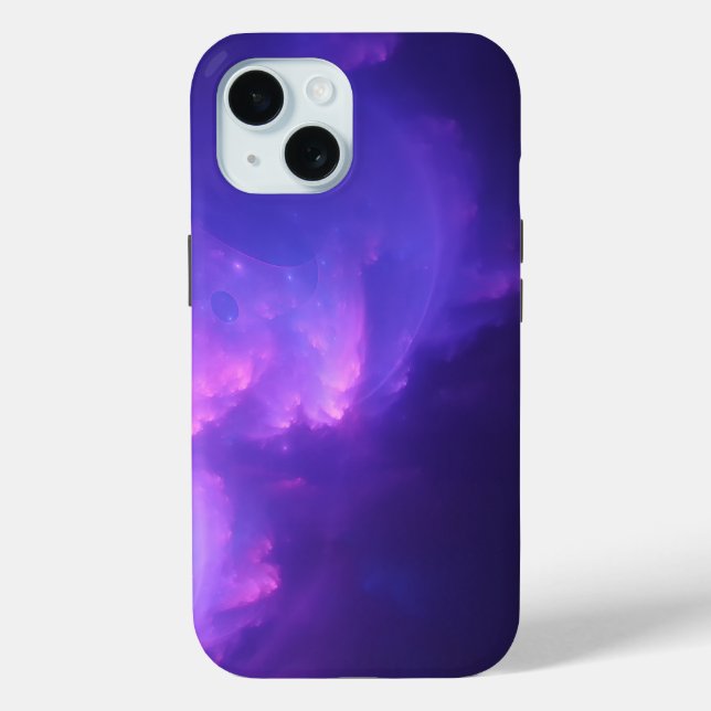 Funda De Case-Mate Para iPhone galaxia púrpura (Reverso )