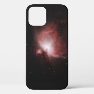 FUNDA PARA iPhone 12 GALAXIA ROJA Y NEGRA CON ESTRELLAS