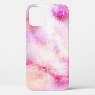 Funda Para iPhone 12 Galaxia rosa