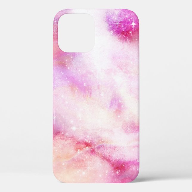 Funda De Case-Mate Para iPhone Galaxia rosa (Reverso )
