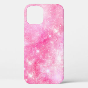 Funda Para iPhone 12 Galaxia rosa Universo