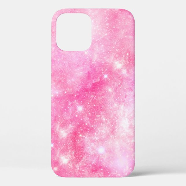 Funda De Case-Mate Para iPhone Galaxia rosa Universo (Reverso )