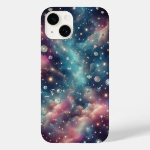 Funda Para iPhone 14 De Case-Mate Galaxia Soñadora Diamante Espacio Brillo Estrellas