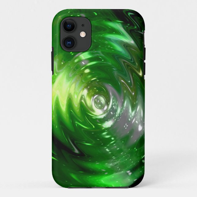 Funda De Case-Mate Para iPhone Galaxia verde claro (Reverso)