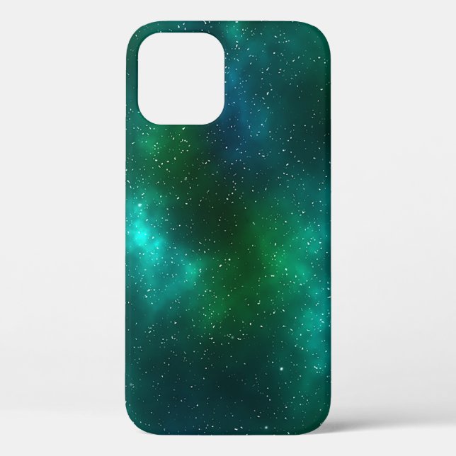 Funda De Case-Mate Para iPhone Galaxia verde Nebulosa (Reverso )