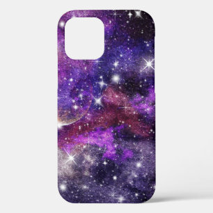 Funda Para iPhone 12 Galaxia Violeta Vía Láctea Con Planeta