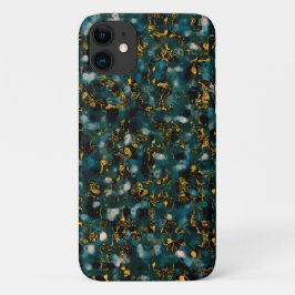 Funda Para iPhone 11 Galaxias Negro Azul y Cobre