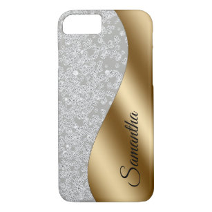 Funda Para iPhone 8/7 Galera personalizada Metalizado de Diamond Bling G