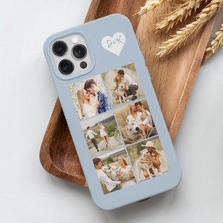 Funda Para iPhone 15 Pro Max Galería Monogramada de 8 fotos personalizadas