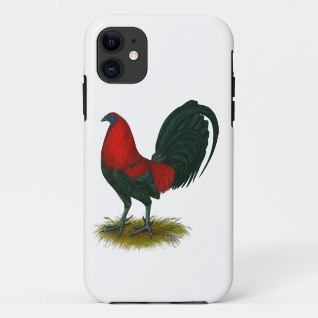 Funda De Case-Mate Para iPhone Gallero Americano:  Pardo Rojo (Reverso)