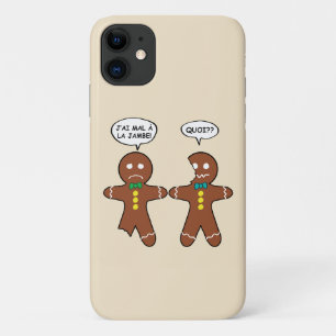 Funda Para iPhone 11 Galleta de jengibre Mi Pierna Duele en francés