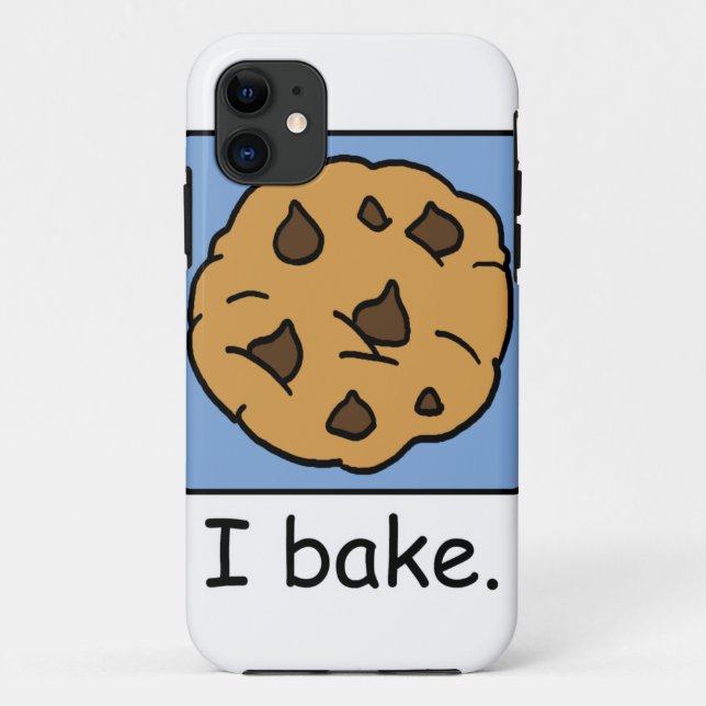Funda De Case-Mate Para iPhone Galleta de microprocesador de chocolate deliciosa (Reverso)