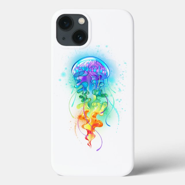 Funda De Case-Mate Para iPhone Gallito arcoiris (Reverso)