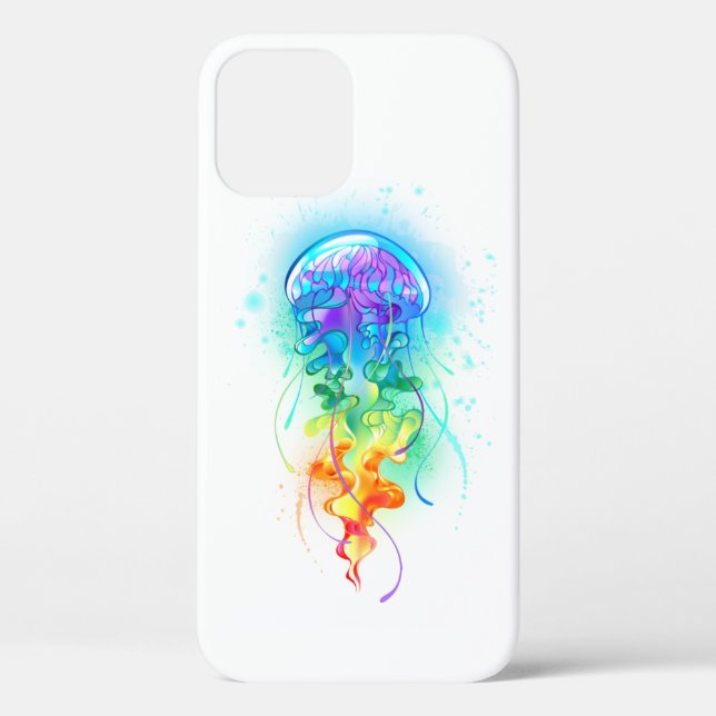 Funda De Case-Mate Para iPhone Gallito arcoiris (Reverso )