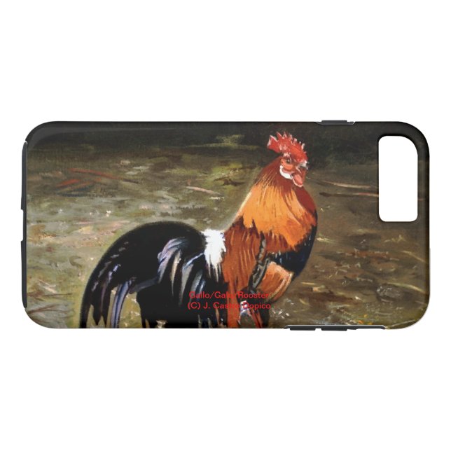Funda De Case-Mate Para iPhone Gallo/Galo/Rooster (Reverso (horizontal))