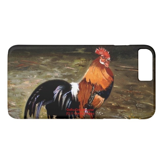 Funda De Case-Mate Para iPhone Gallo/Galo/Rooster (Reverso (horizontal))