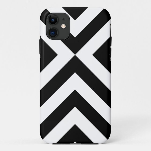 Funda De Case-Mate Para iPhone Galones blancos y negros (Reverso)