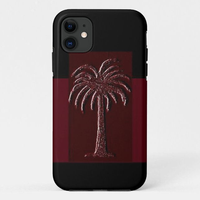 Funda De Case-Mate Para iPhone Gamecock Palm-Design 1 (Reverso)