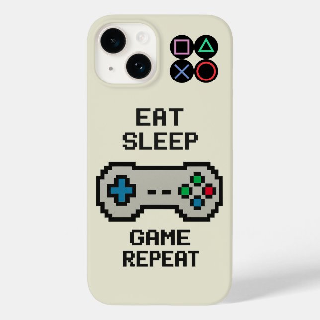 Funda De Case-Mate Para iPhone Gaming Phone Case – Pixel Art Gamer Protection (Reverso )