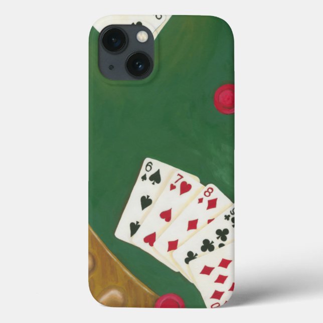 Funda De Case-Mate Para iPhone Ganando mano de póquer seis a diez (Reverso)