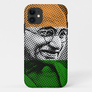 Funda Para iPhone 11 Gandhi + Caso indio del iPhone 5C de la bandera