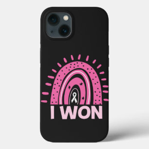 Funda Para iPhone 13 Gané sobreviviente de cáncer de mama Arcoiris rosa