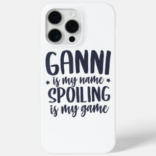 Funda Para iPhone 15 Pro Max Ganni es mi nombre "echar a perder" es mi juego "T