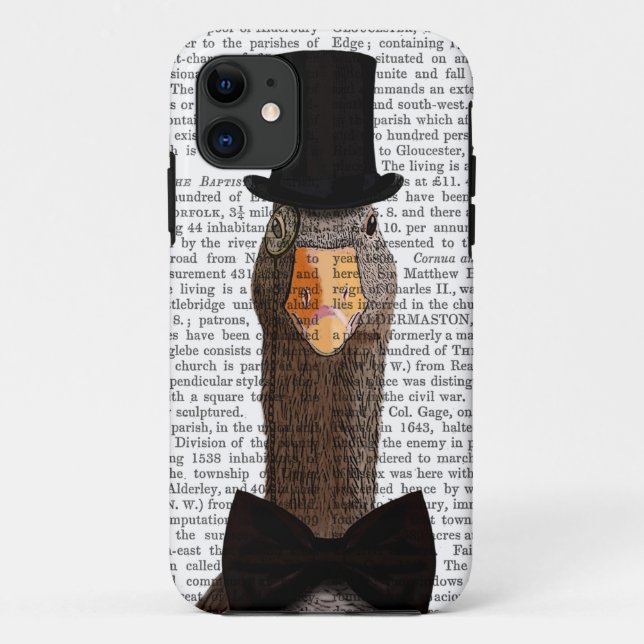 Funda De Case-Mate Para iPhone Ganso distinguido 2 (Reverso)