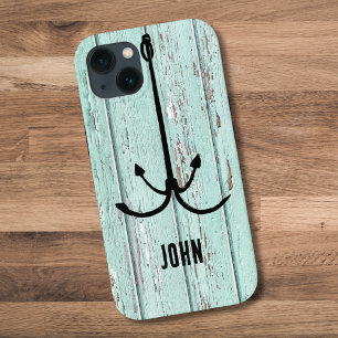 Funda Para iPhone 13 Ganzúa de madera rústica, estética de pescador per