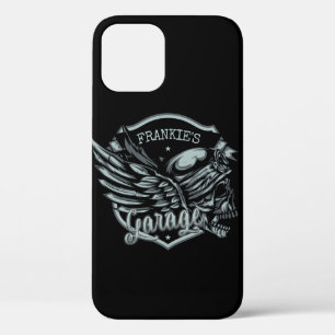 Funda Para iPhone 12 Garaje para motocicletas con nombre personalizado 