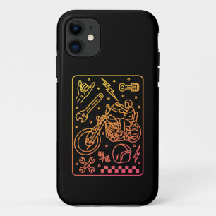 Funda Para iPhone 11 Garaje para motocicletas personalizado 3