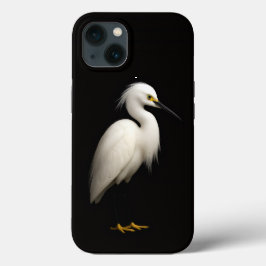 Funda Para iPhone 13 Garceta Blanca Negra 4 Luxe iPhone 13, Elegante