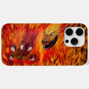 Funda Para iPhone 15 Pro Max Garfa de Dragón Rojo
