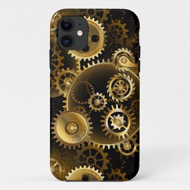 Funda De Case-Mate Para iPhone Gases de bronce de vapor sin soldadura (Reverso)