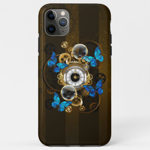 Funda Para iPhone 11 Pro Max Gases de vapor y mariposas azules