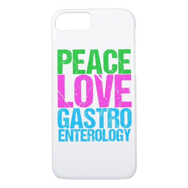 Funda De Case-Mate Para iPhone Gastroenterología del amor de la paz (Reverso)