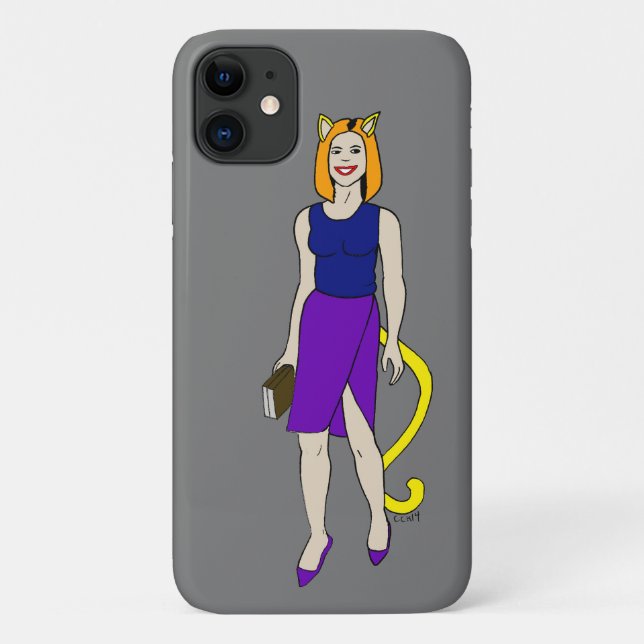 Funda De Case-Mate Para iPhone gatita (Reverso)